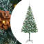 vidaXL Artificial Christmas Tree with Stand Green PVC and Steel-1304424916