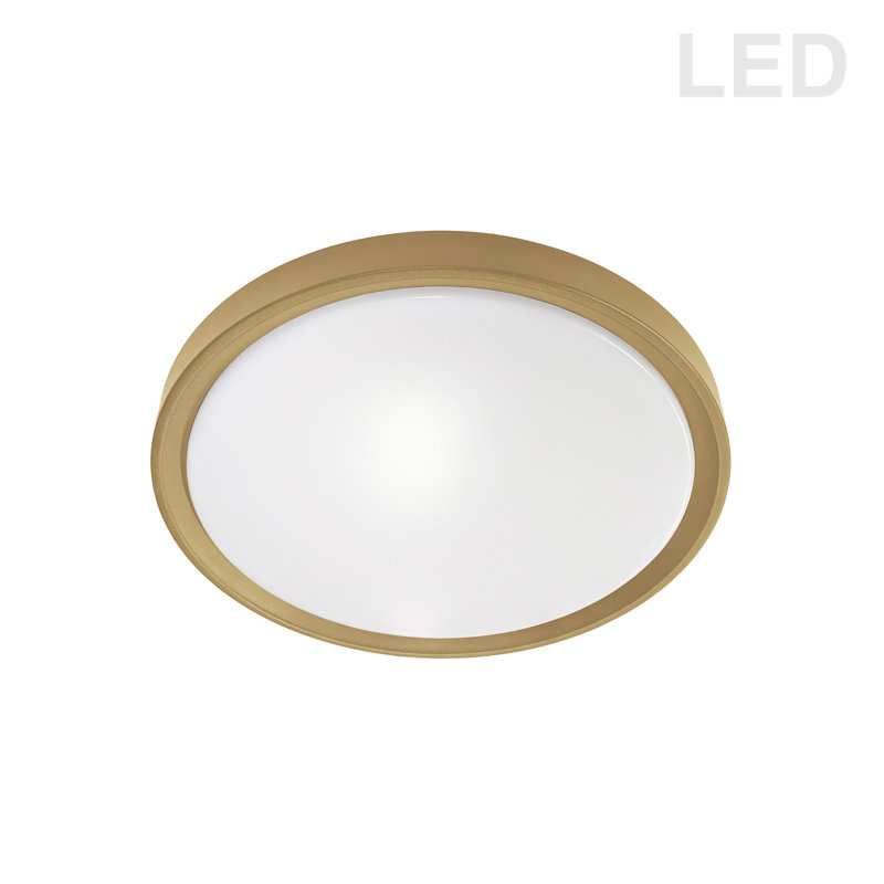 Laboy LED Flush Mount, Aged Brass`