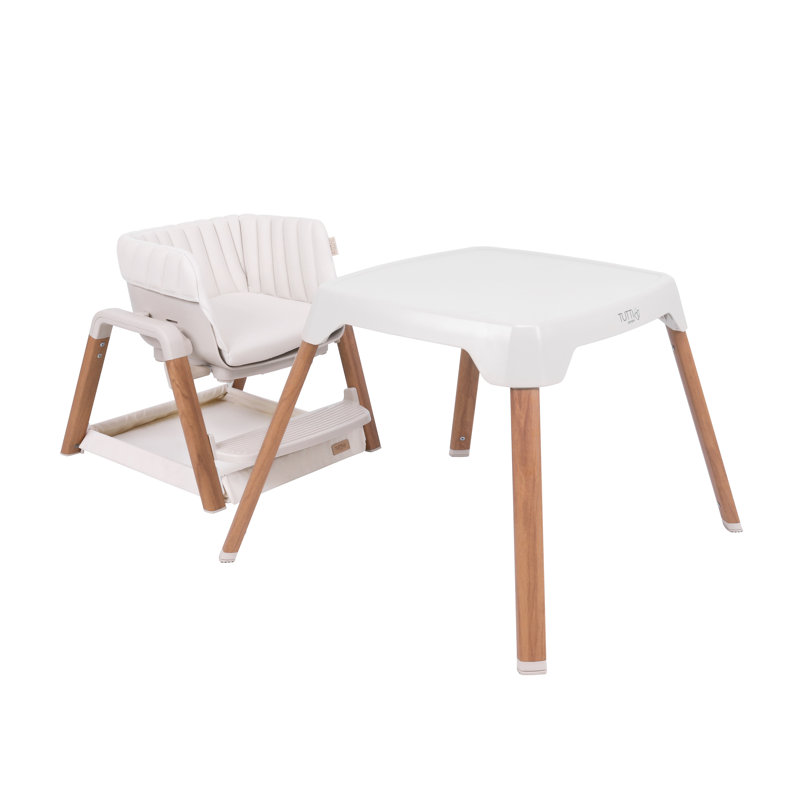 Tutti Bambini Nova High Chair , White/Scandinavian Walnut