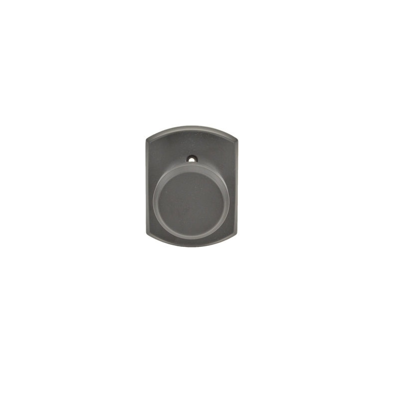 Bowery Knob with Greenwich Trim Non-Turning Lock, Matte Black