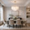 Lustre en cuivre moderne 8 lumières pour salle à manger Modern Luxury