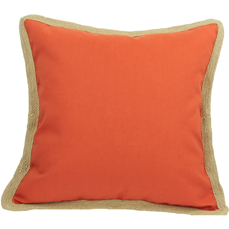 Coussin Classic Jute, Chocolat, Feathers