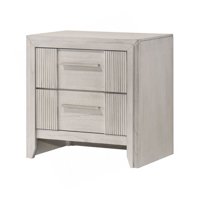 Table de chevet contemporaine à 2 tiroirs 1Pc Mist