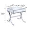 Table de bout, miroir et chrome