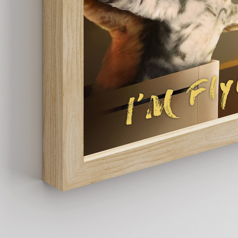 «Titanic Meow Spouf Cat» sur papier, Naturel, H 16 po x l 12 po