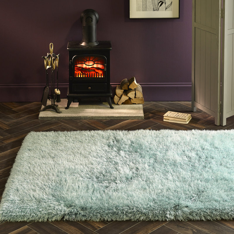Tufted Blue Haze Rug, Rectangle 160 x 230cm