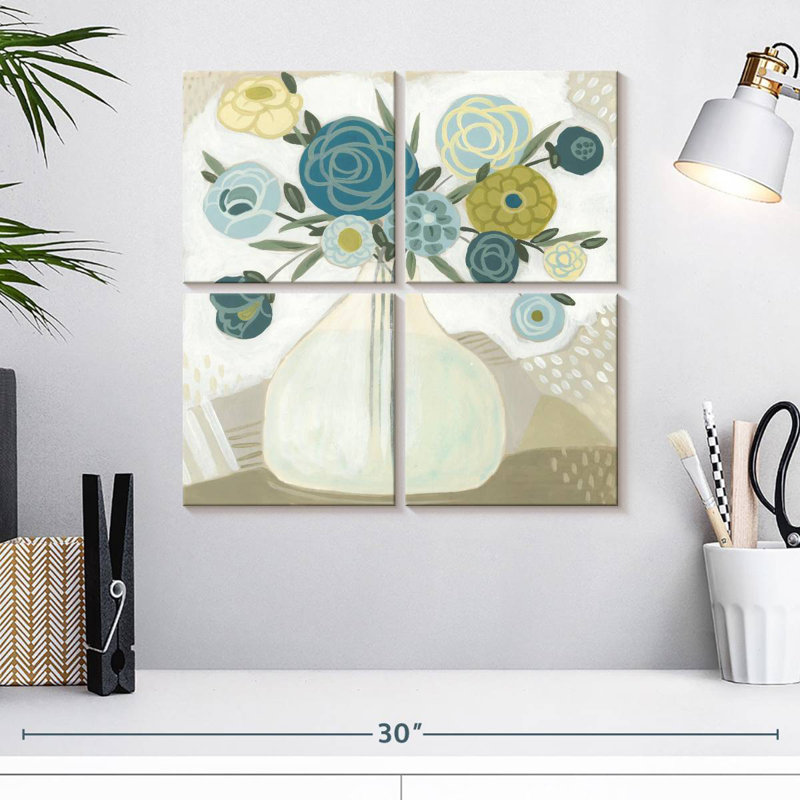Bouquet Harnek Blue Bohemian II, H 18 po x l 18 po