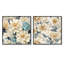 Capucine - Ensemble de 2 collages floraux carrés-101846136-101846137