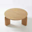 Table basse ronde en bois massif-687733896