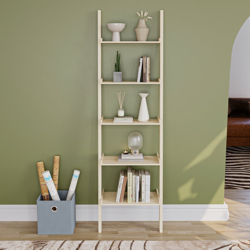 Ogilvie 56cm W Ladder Bookcase, 189cm H, Pine