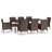 Dannicka 8 - Person Wicker Patio Dining Set with Rectangular Table , Cushions Included