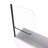 Bath Tub Pivot Shower Screen,With 1/4" Tempered Glass And Towel Bar-112520905