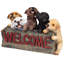 Statue de chiot parade amusante