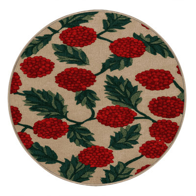 Washable Goji Berry Fruits Area Rug