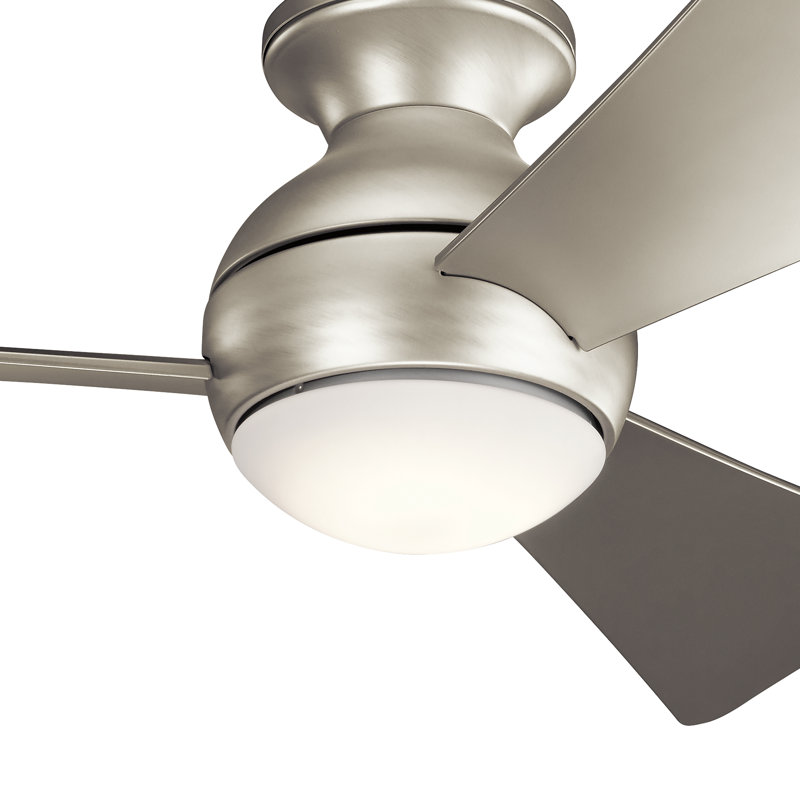 Sola 44" Brushed Nickel LED Ceiling Fan, Brushed Nickel, 44"