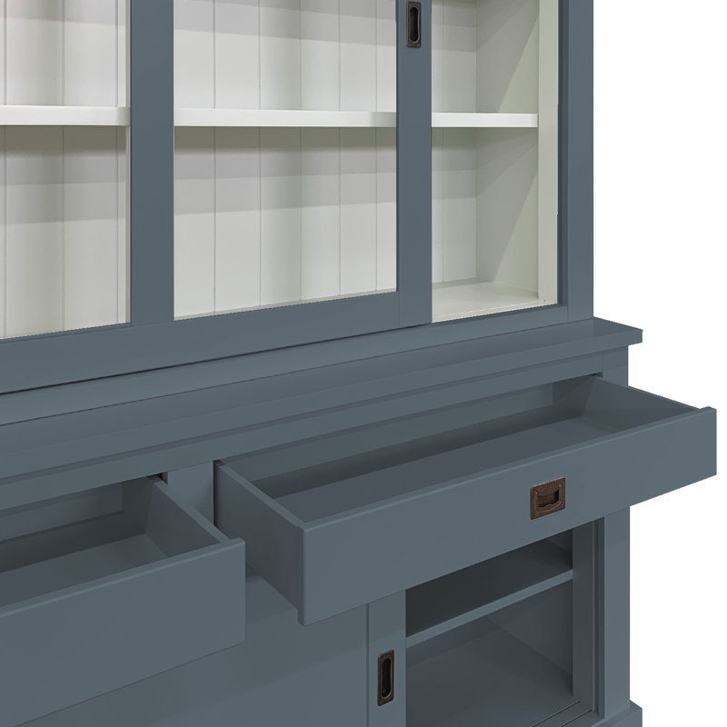 Antione Display Cabinet, Blue/Grey 