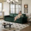 Chesterfield Sofa,93.7" King Pull Out Sofa Bed,3-In-1 Faux Leather Convertible Sleeper Sofa With Nailhead Trim & Rolled Arm-824264157
