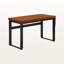 Bureau d'ordinateur à hauteur réglable cerise Perry avec pieds en métal, H 29,36 po x l 47,14 po x P 23,45 po
