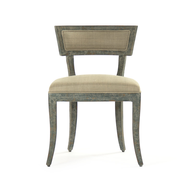 Upholstered Side Chair, Sage Green