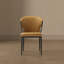 Chaise rembourrée en cuir brun clair Kirsten-1417792037