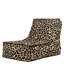 Dolce Leopard Print Woven Scandi Lounger Bean Bag