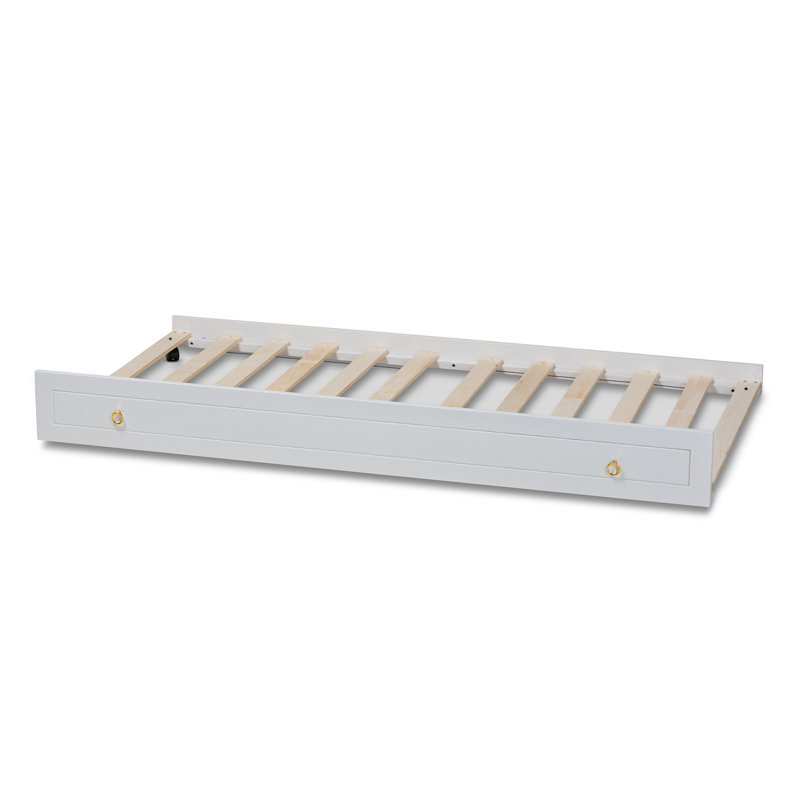 Lit gigogne simple Keiona, Blanc