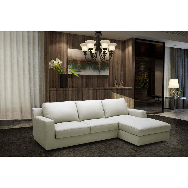 Mukai Upholstered L-Shaped Sectional, Right Hand Facing, Beige