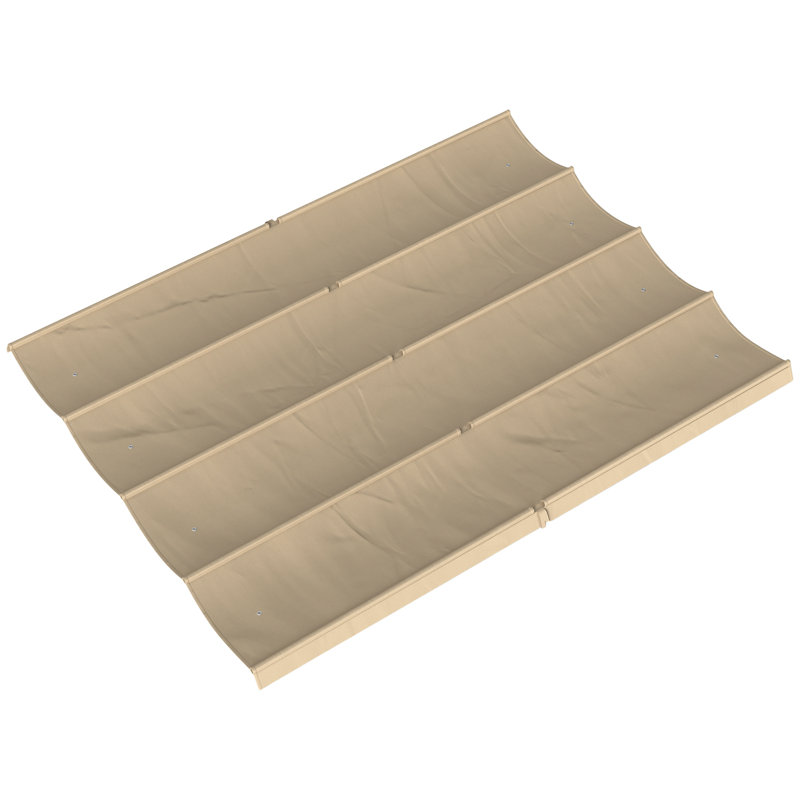 Outsunny Polyester Replacement Canopy for Pergola, Khaki