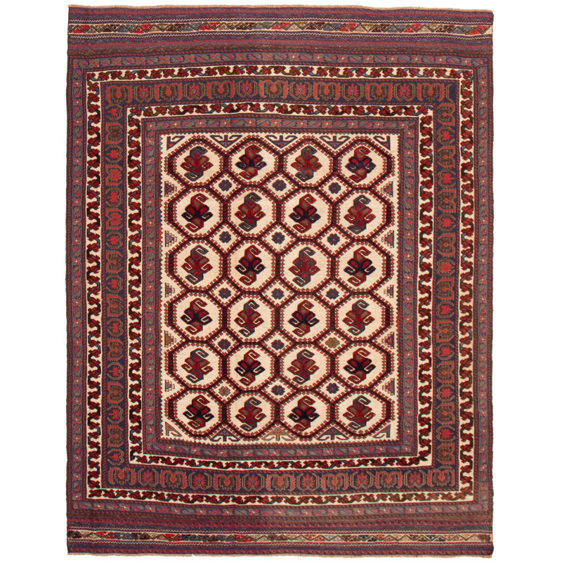 Tapis ivoire tadjik 6 pi 8 po x 8 pi 6 po