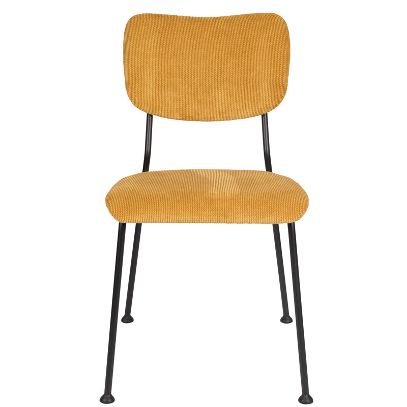 Upholstered Dining Chair, Yellow