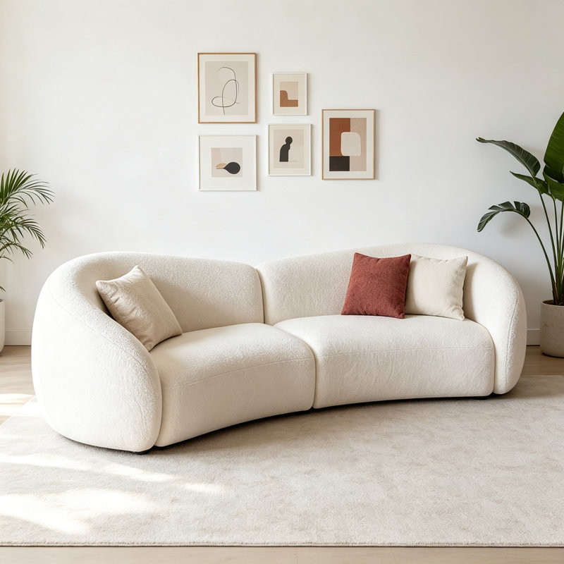 Modern Minimalist Design Curved Sofa