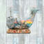 Cintre pour porte en bois paysages lion