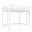 Lit mezzanine double en métal avec échelle facile à monter, garde-corps et double échelle, structure en acier peu encombrante, rangement sous le lit, blanc-1926275093-1926275098