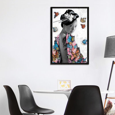 Lady O' Butterflies by D13EGO - Print on Canvas