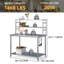 Table en acier inoxydable 48 po x 24 po avec 2 tablettes réglables