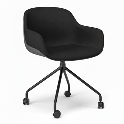 Modern Mid Back Task Chair With Wheels
