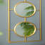 Ensemble de miroirs décoratifs 3 pièces à cadre rectangulaire doré - Décoration murale pour la maison