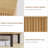Wooden Freestanding Sideboard Buffet Cabinet with Fluted Doors, Adjustable Shelf Storage-1215032088