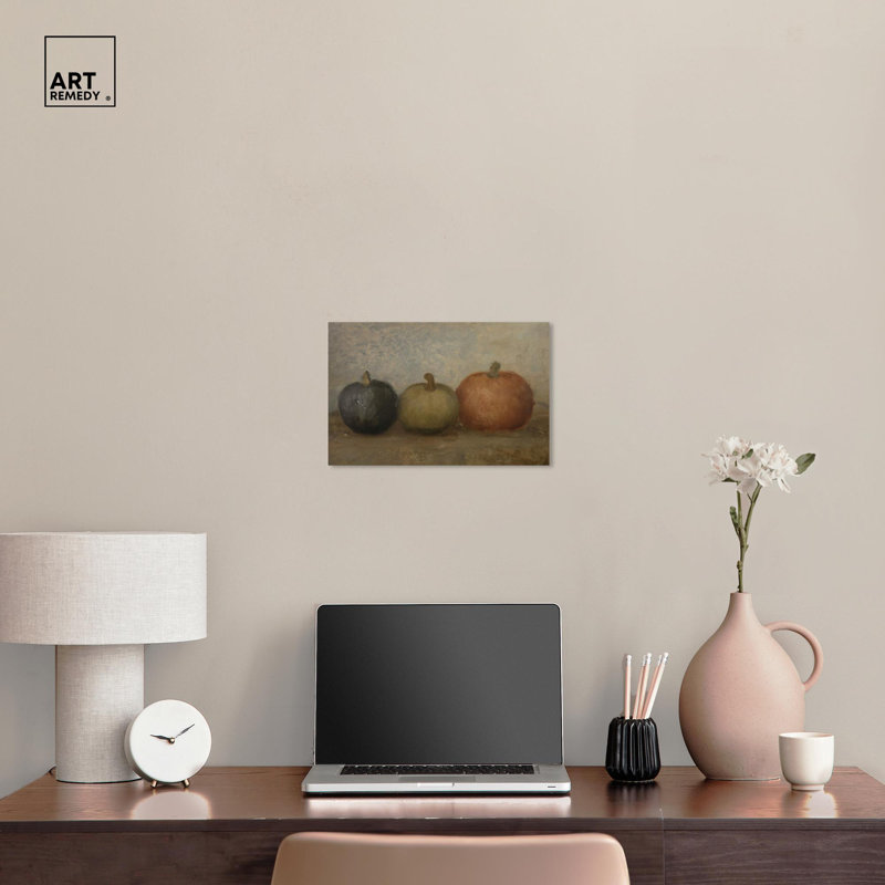 Multicolor Pumpkins Canvas Fall Wall Art, 15" x 10"