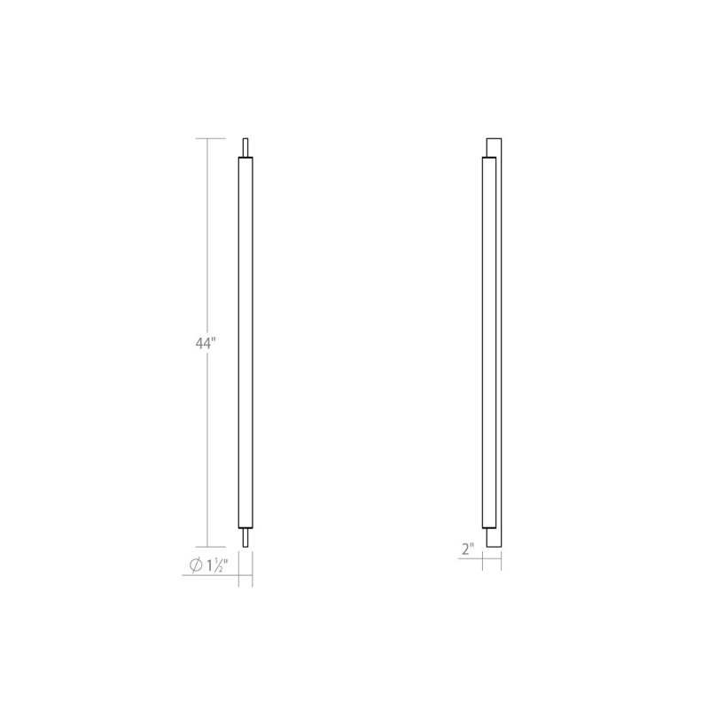 Keel Dimmable LED Bath Bar, Bright Satin Aluminum