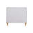 Metallic Silver & Champagne Finish Console Cabinet