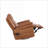 Recliners with OKIN Motor, 240° Swivel Rocker, Infinite Position, Vibration &amp; Heating | Walnut Brown Fabric-2003613246