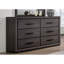 Commode double 6 tiroirs avec miroir Angeliya