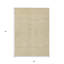 Tapis intérieur lavable à motif géométrique doré et ivoire 5 pi x 8 pi