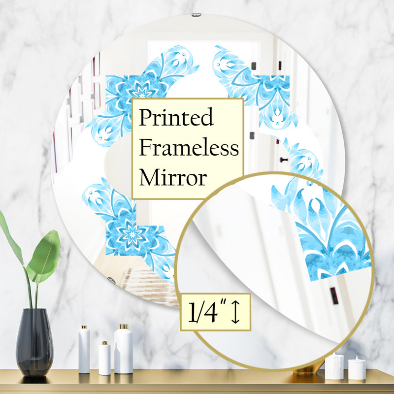 Miroir mural Quatrefoil, H 31,5 po x l po