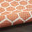 Casie Geometric Reversible Indoor / Outdoor Area Rug in Orange-117473023