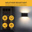 Matte Black 9cm H Outdoor Sconce