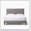 Lit plateforme tapissier touffeté-1903285549