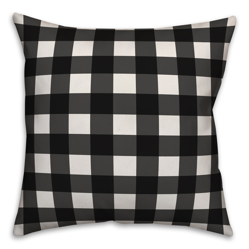 Plaid Reversible Throw Pillow