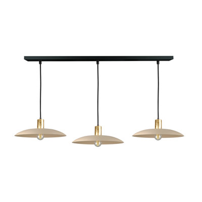 3 - Light Matte Black Dome Pendant